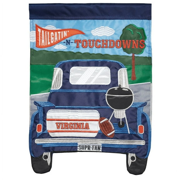 Magnolia Gardens M011169 13 x 18 in. Tailgatin Virginia Applique Garden Flag