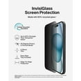thumbnail image 4 of Belkin ScreenForce InvisiGlass Privacy Screen Protector for iPhone 16 Pro Max Scratch-Resistant Impact Protection w/ Included Easy Align Tray, 4 of 7