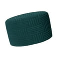 thumbnail image 5 of jicheng Round Ottoman Storage Cover, Thick Foot Stool Cover, Stretch Ottoman Slipcover for Living Room Green, 5 of 9