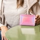 thumbnail image 5 of Cartera de cuero para mujer, pequeña y compacta, para tarjetas de crédito, de viaje, a la moda, 5 of 5