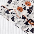 thumbnail image 6 of Bobifish Toddler Girls Halloween Print Sleepwear Sets Short Sleeve Collared Button Down Top&Shorts Nightwear Kids Girls Sets, 6 of 9