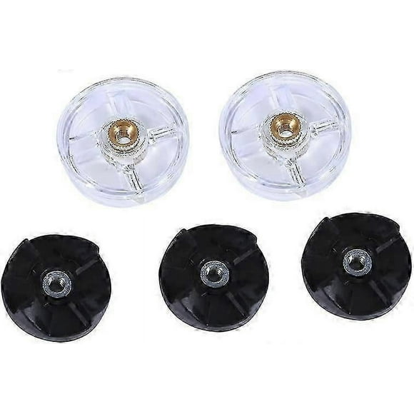 Repuestos para licuadoras Magic Bullet de 250 W (2 engranajes base y 3 engranajes de cuchilla)