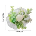 thumbnail image 3 of Blueek Wedding Party Wrist Flower - 4 in Perfect for Brides, Bridesmaids & Groomsmen - Durable Plastic Wrist Corsage,Beige, 3 of 6