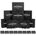 thumbnail image 1 of Paquete de 8 cajas de propuesta de padrinos de boda con tarjeta (7 cajas de padrinos de boda, 1 caja de padrino) Caja de regalo de padrinos de boda de 10.6?7.9?3.1 pulgadas con cinta Will You Be My Gr, 1 of 5