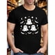 thumbnail image 1 of Camiseta de Halloween con estampado de fantasma y murciélago, manga corta, lavable a máquina, cuello redondo, ideal para verano y uso diario., 1 of 6