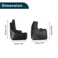 thumbnail image 6 of Unique Bargains Mud Flaps Splash Guards for Toyota RAV4 Fashion Edition 2018 Front & Rear Mud Guards W/Mount Accessories, 6 of 6