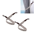 thumbnail image 2 of Handmade Braided Curtain Tiebacks Rope Modern Nordic Drapery Straps Home Decors, 2 of 20