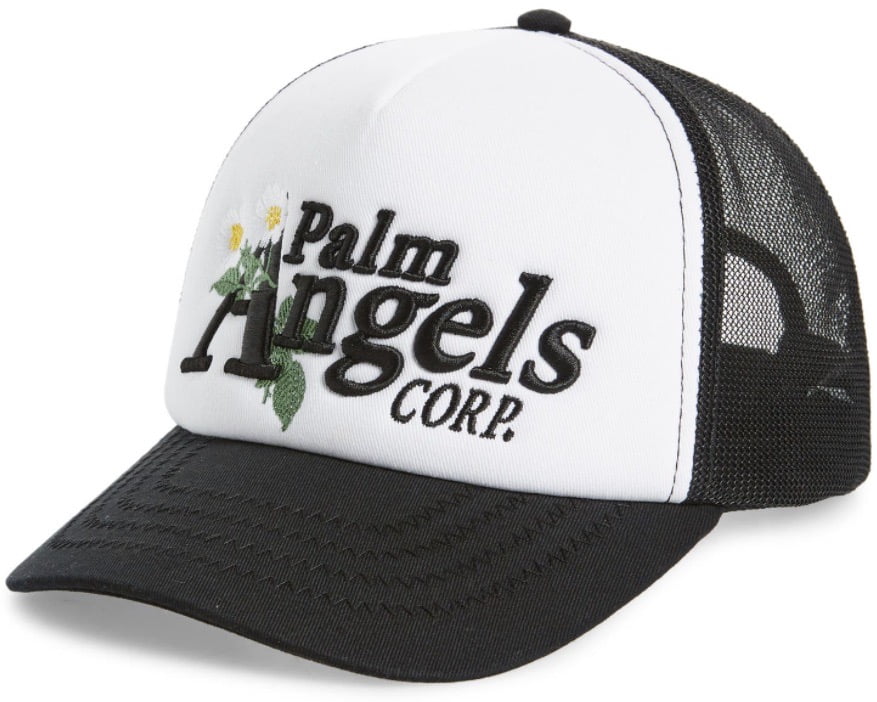 Palm Angels Daisy Logo Trucker Hat OSFA 
