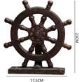 thumbnail image 2 of Decoración de pared colgante ancla de rueda de barco velero náutico, pared de timón de dirección de barco náutico, 2 of 4