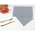 thumbnail image 5 of REGALWOVEN Rustic Placemats Set of 6 Polyesterl Placemats for Dining Table Decor Indoor Outdoor Washable Kitchen Table Mat Wipe Clean Light Gray 18*12in, 5 of 6