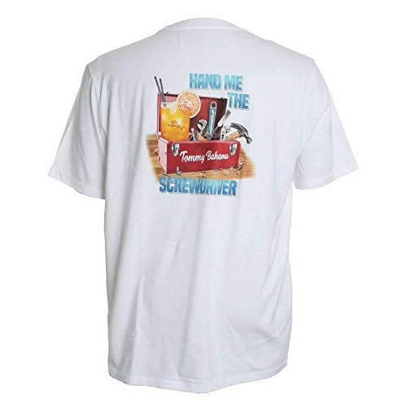 Tommy Bahama T Tee Shirt Hand Me The Screwdriver White, S