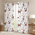thumbnail image 2 of Castle Fairy Deer Curtains Pack of 2 (42x84 Each),Polka Dots Flowers Curtains Blackout, 2 of 6