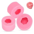thumbnail image 1 of Gupbes 3Pcs Lovely Distinctive Round Flower Shape Cake Candle Silicone Mold DIY Tool Accessories,Chocolate Mold,Kitchen Tool, 1 of 8