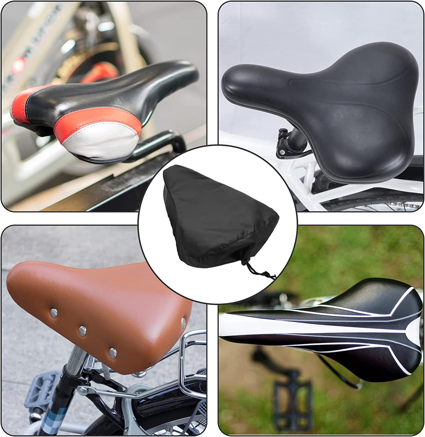 flintronic Lot de 3 Housse de Selle de Vélo, Imperméable Housse de