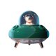 thumbnail image 1 of Mini humidificador 2W 400ml USB Decoración Escritorio Agua Mist Difusor de aire portátil con luz nocturna, Recargable, Verde Inevent HA008312-08B, 1 of 7