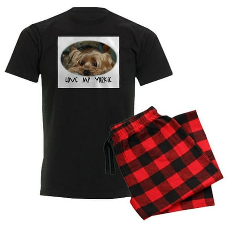 

CafePress - Love My Yorkie Pajamas - Men s Dark Pajamas