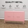 thumbnail image 3 of Metal Accent Storage Cabinet for Bed Room,Living Room,Home,Hotel,Office,Garage,2-Tier, Removable Shelf, 3 of 6