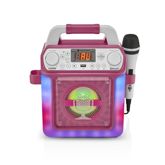 The Singing Machine Groove Mini Karaoke, Pink