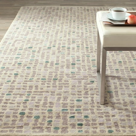 Martha Stewart by Mosaic Purple Agate Wool/ Viscose Rug (4' x 6')