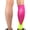Fluorescent rose red-L, variant on Supportive Calf Compression Sleeve Flexible Design Offering Muscle Support for Running Biking and Outdoor Leg Support