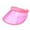 Pink, variant on HJQEQVD Summer Unisex Visor Hat Plastic Transparent Protective Cap Suitable for Sports Outdoor Activities Sun Shade Cap
