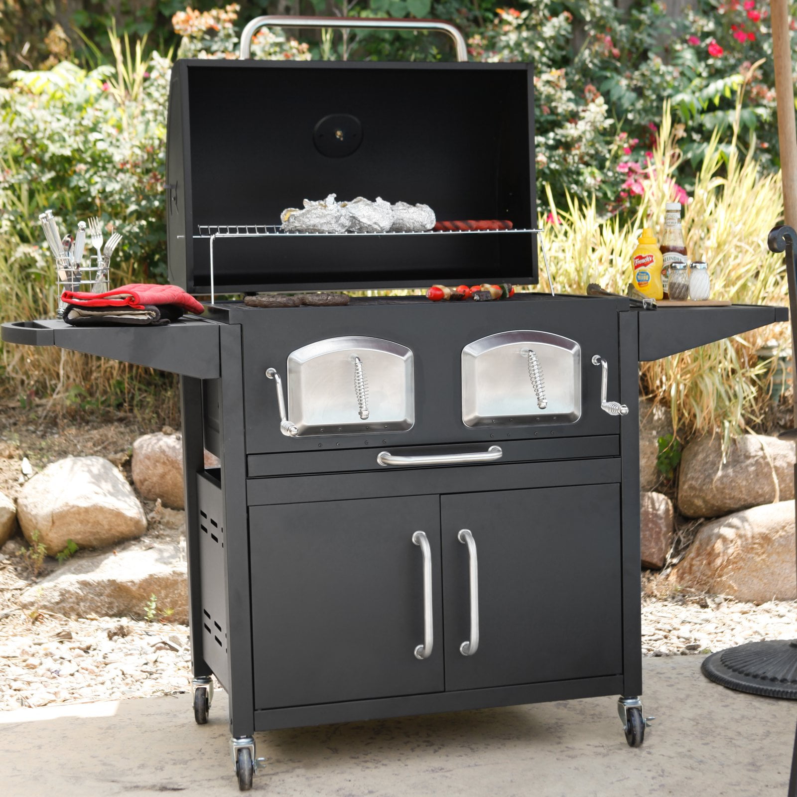 Landmann Smoky Mountain Bravo Premium Charcoal Grill Walmart