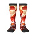 thumbnail image 2 of Picia Women Crew Soft Moisture-wicking Socks Red Sun Flame Fox Pattern Design Cotton Socks, One Size fit All, 2 of 9