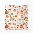 thumbnail image 2 of Thanksgiving Pumpkin Blanket, Soft Flannel Throw for Couch Sofa and Bed, 2 of 7