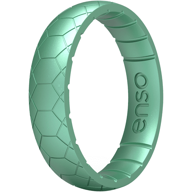 Enso Rings Thin Etched Legends Series Silicone Ring 9 Medusa Snake