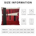 thumbnail image 5 of ARISTURING  Boho Throw Pillow Covers Mid Century Bohemian Red Black Abstract Geometric Decorative Pillow Cases Home Decor Standard Square Pillowcases, 5 of 5
