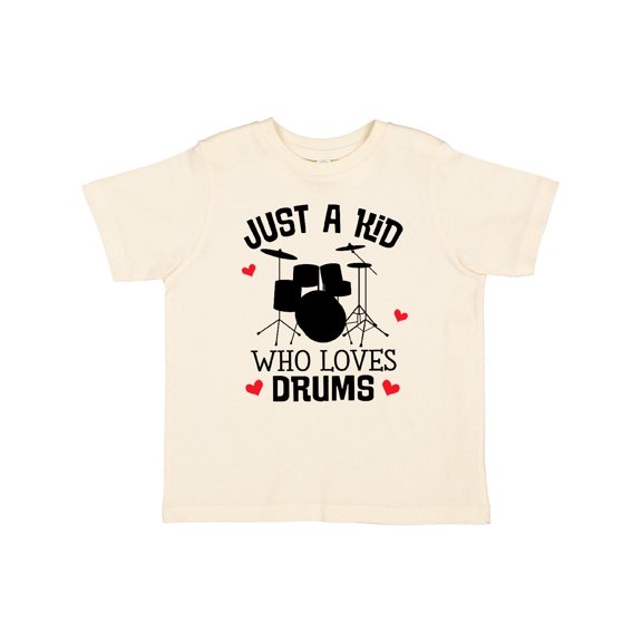 Inktastic Future Drummer Kid Loves Drums Boys or Girls Toddler T-Shirt