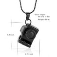 thumbnail image 2 of Camera Cremation Urn Necklace Camera Cremation Jewelry for Ashes Stainless Steel Memorial Pendant for Loved Ones Stainless Steel Mini Camera Urn Pendant, 2 of 6
