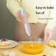 thumbnail image 2 of Electric Handheld Milk Frother Electric Whisk Blue Pink Gradient, 2 of 5
