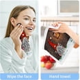 thumbnail image 6 of SKYSONIC 4 PCS Christmas Cute Santa Claus and Lights Baby Washcloths Towel Set, Highly Absorbent & Soft Cotton Wash Cloths, Face Hand Towels for Bathroom, Multi-Purpose Fingertip Towels, 12"x 12", 6 of 7