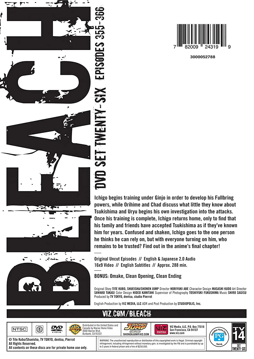  Bleach Uncut Set 15 (DVD) : Various, Various: Movies & TV