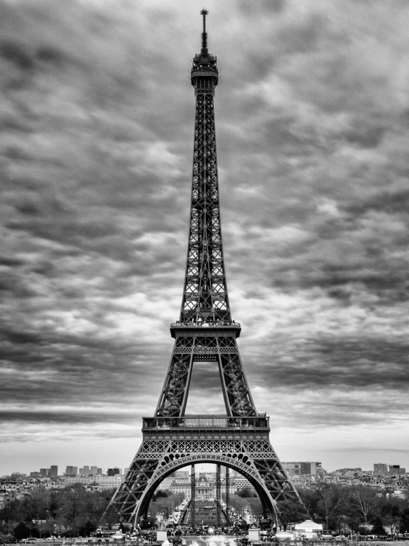 Eiffel Tower, Paris, France - Black and White Photography French