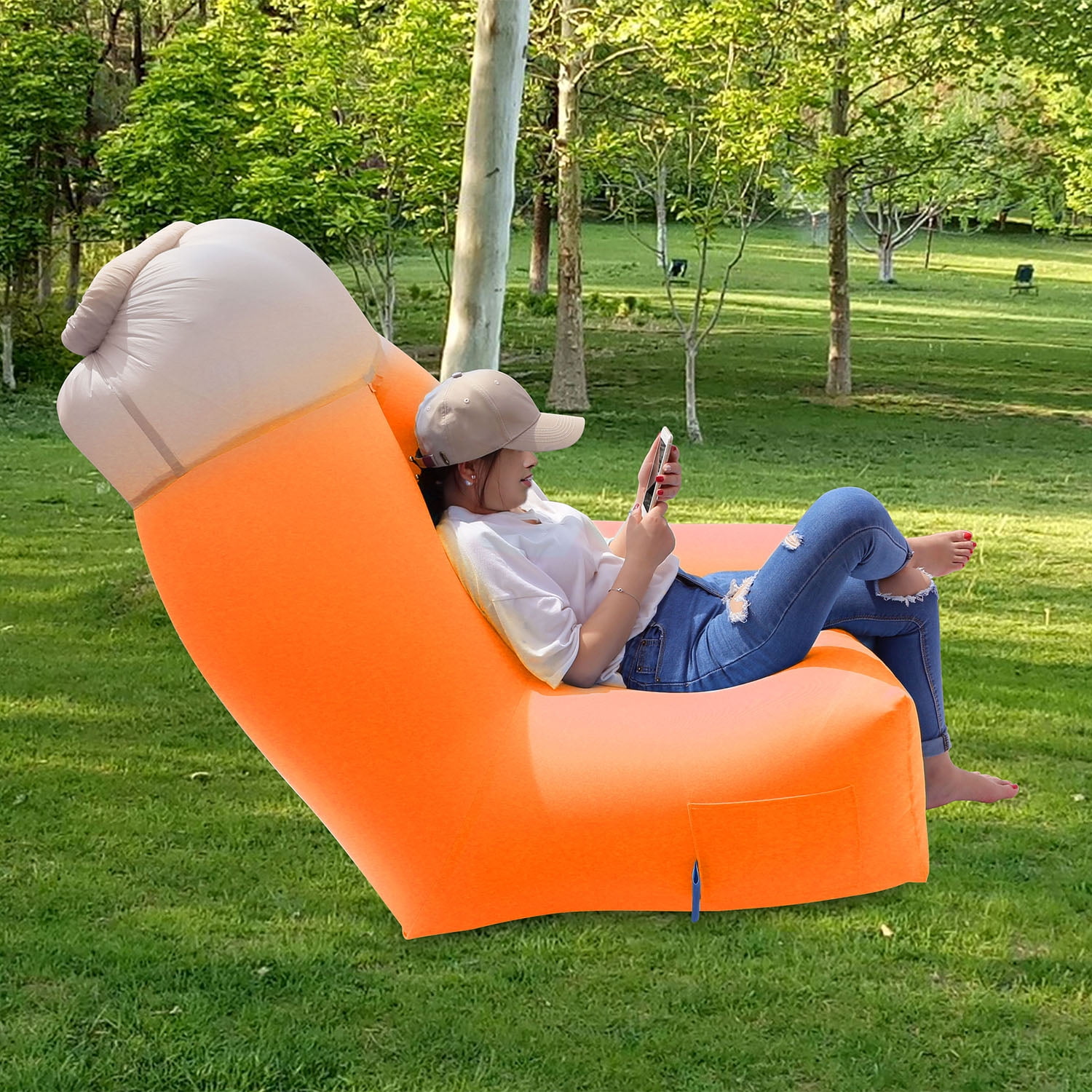 blow up park chair