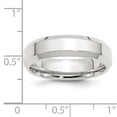 thumbnail image 3 of Sterling Silver Rhodium-plated 6mm Bevel Edge Size 10 Band, 3 of 3