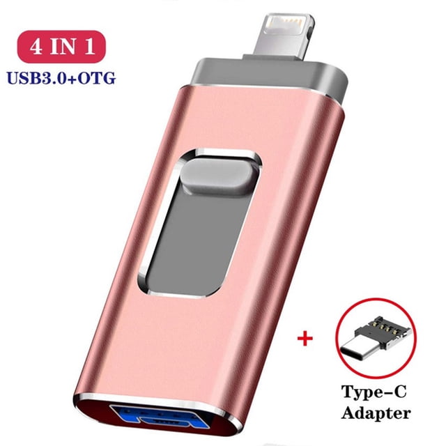 Unidad flash USB 4 en 1 para teléfono móvil Unidad flash para computadora Apple Android tipo C Unidad flash USB de 128 G 1 T