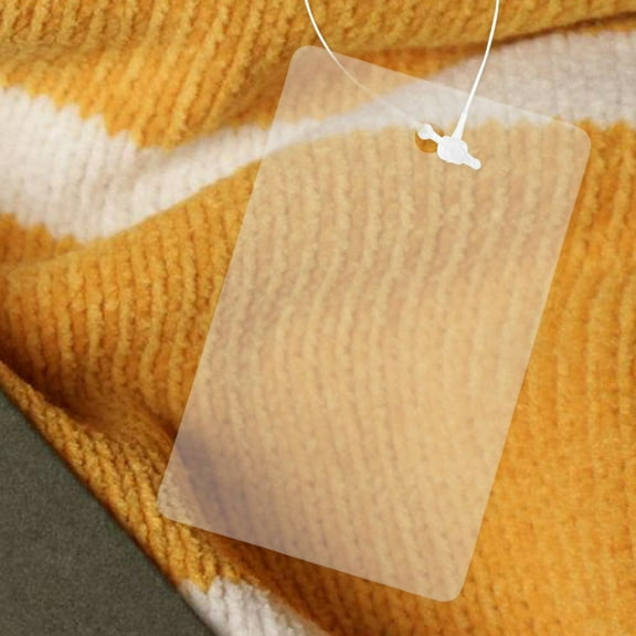 HEMOTON 50pcs Blank Plastic Cards For Diy Craft Tags Yard Sale Tags Price Tags Present Tags Shipping Tags Inventory Tags Clothing Tags Luggage Tags Plastic Tags