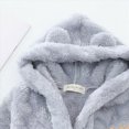 thumbnail image 6 of NOLDARES Kids Little Boys Girls Cartoon Hooded Bathrobe Toddler Robe Pajamas Sleepwear,Grey,7-9 Y, 6 of 6