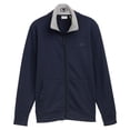 thumbnail image 1 of TOM TAILOR Chaqueta de sudadera para hombre con cuello alto - Chaqueta de sudadera estampada con cuello alto, corte regular, mezcla de algodón Azul M (Medium), 1 of 6