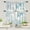 Beach, variant on Kitchen Curtains and Valances Set 3 Piece Kitchen Curtains 36 Inch Length Small Kitchen Window Curtains Over Sink Blue Grey Modern Abstract Art Window Treatment Tiers for Window Decor, Blue