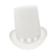 thumbnail image 3 of Sombrero de copa, cómodo y creativo, accesorio de disfraz para espectáculos de rol. Blanco, 3 of 6