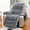 Gray, variant on Jacquard Plush Recliner Chair Cover, Soft Fuzzy Fluffy Reclining Chair Cover With Elastic Straps, Furniture Protector