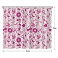 thumbnail image 5 of Pink Breast Cancer and Love Shower Curtain 84"x72" ,Bathroom Decorative Shower Curtains Set with 12 Hooks,Modern Waterproof Washable Shower Curtain, 5 of 6