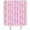 Pink White, variant on Valentine''s Day RV Shower Curtain Small Stall,Red Pink Heart Striped Love Couple Sweet Romantic Boho Bathroom Decor Curtain with Hooks,