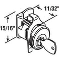 thumbnail image 2 of 5-Pin Tumbler Diecast Nickel-Plated Mailbox Lock, Florence, 2 of 2