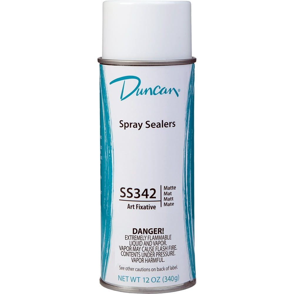Duncan Ceramic Spray Sealer SS342 Matte Clear Art Fixative 12 Ounce