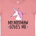 thumbnail image 4 of Inktastic My Meemaw Loves Me Unicorn Girls Baby T-Shirt, 4 of 5